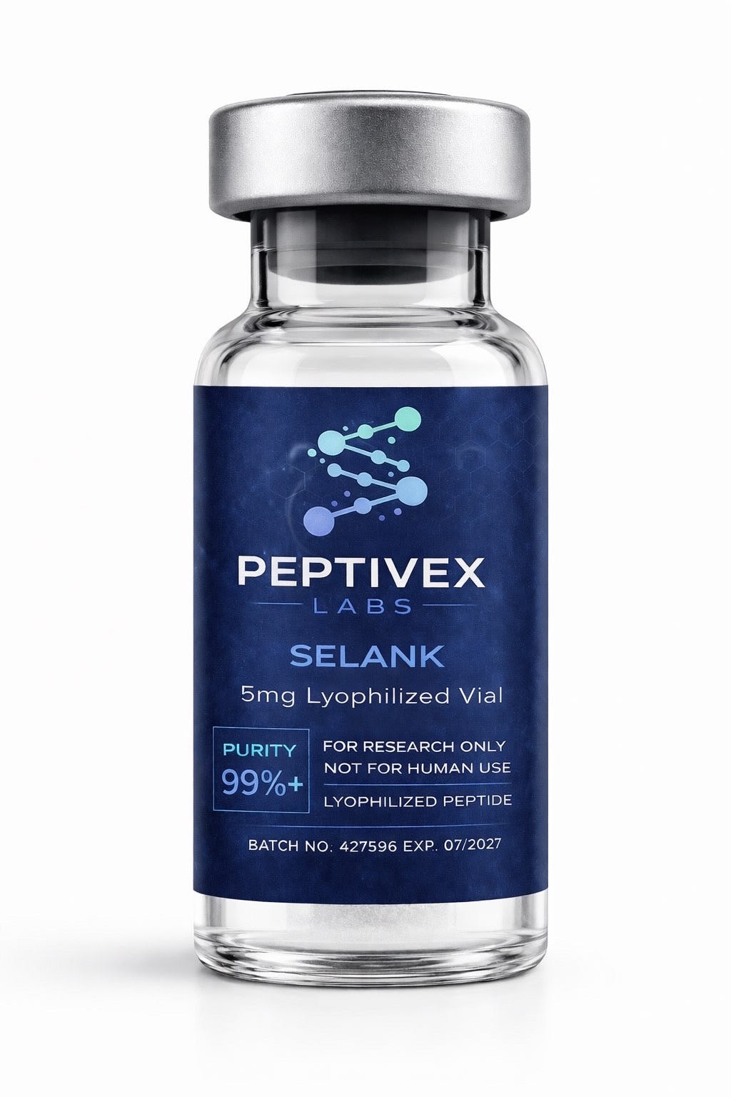 Selank 5mg Peptide Vial