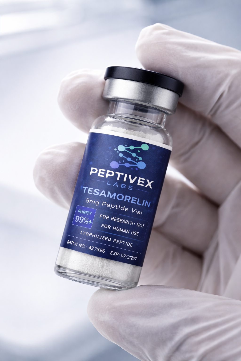 Tesamorelin – 5mg Peptide Vial
