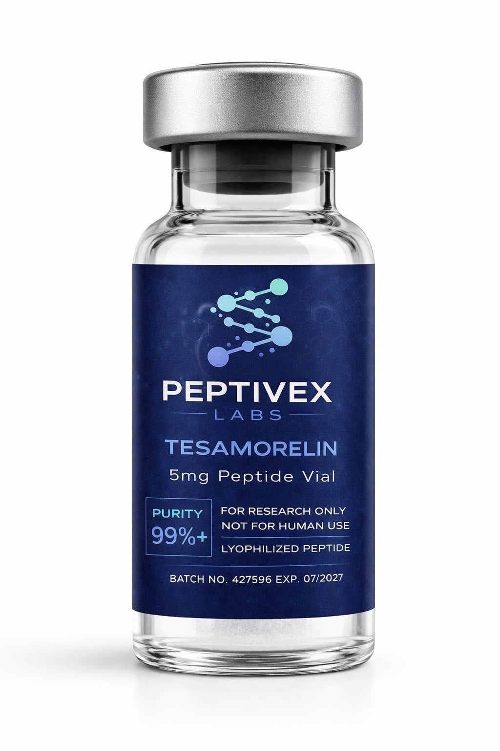 Tesamorelin – 5mg Peptide Vial