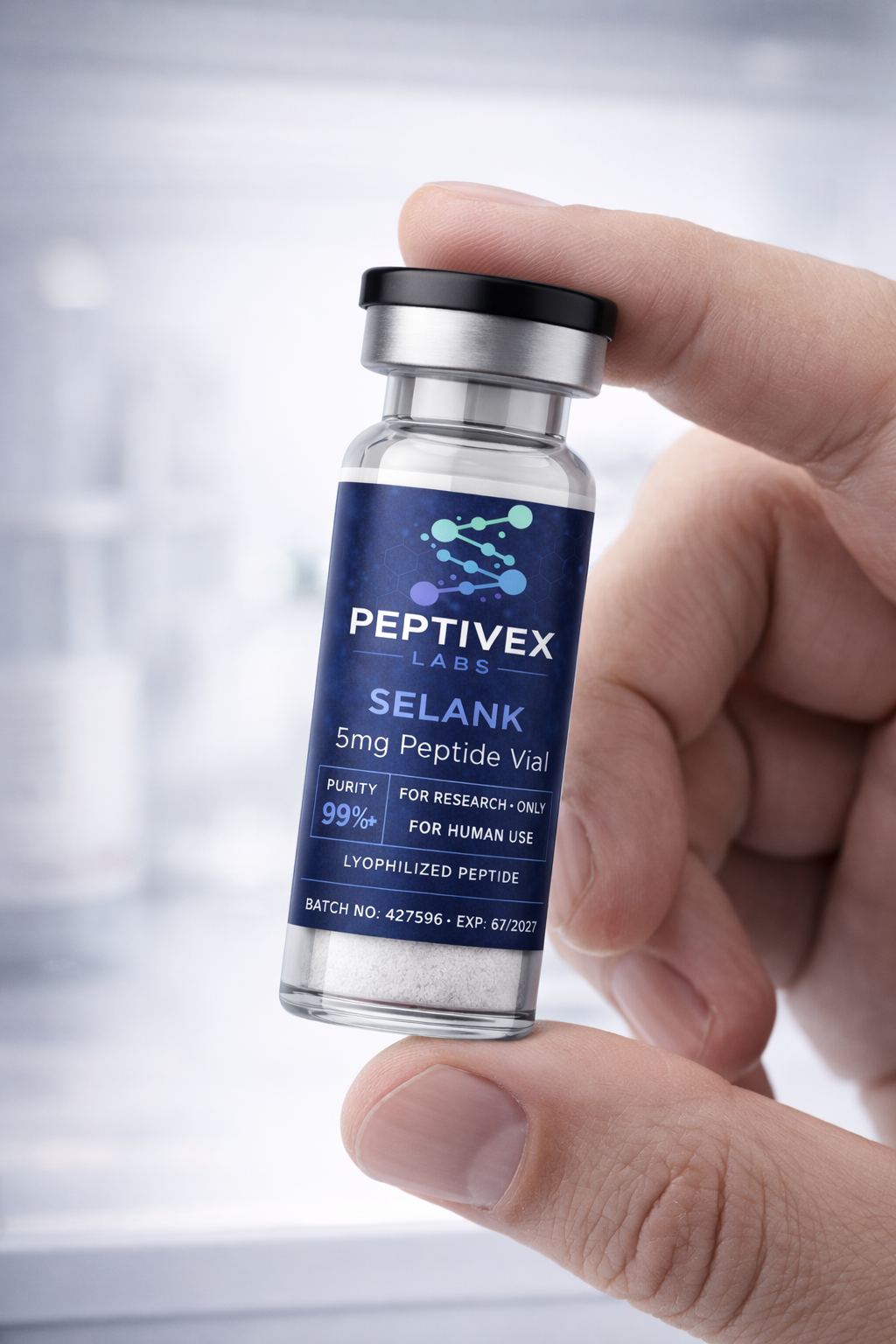Selank 5mg Peptide Vial